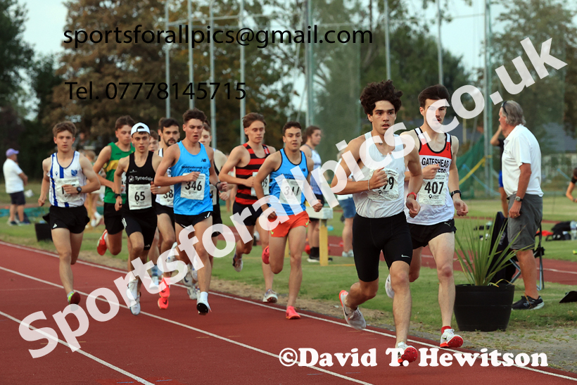 3000 metres, 2024 NEGP 6, Monkton Stadium,  Wednesday, August 14th.  Photo: David T. Hewitson/Sports for All Pics